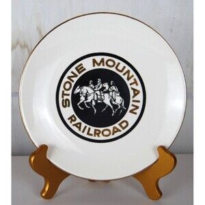 Vintage Stone Mountain Georgia Scenic Railroad 9" Collectible Decorative Plate